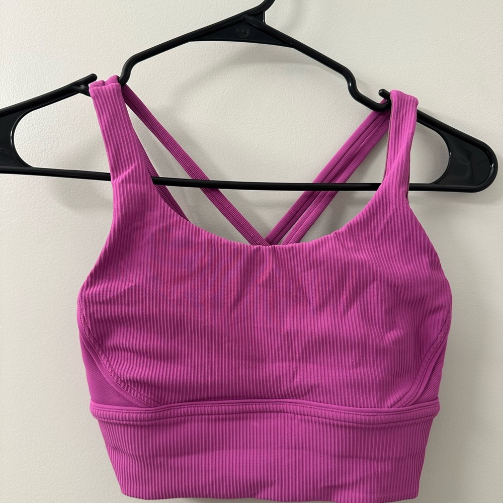 Lululemon Purple Ribbed Sports Bra